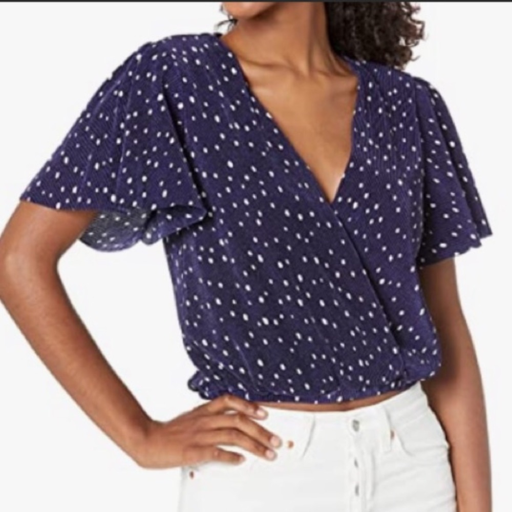 ASTR | Pleated Wrap Top
